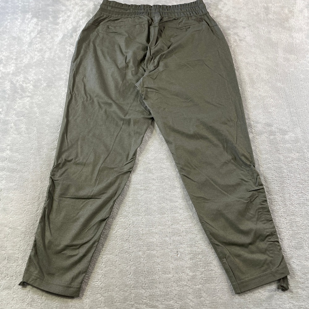 The North Face Aphrodite 2.0 Capri Pants Women Large Green Ruched Hiking Outdoor - Picture 9 of 12